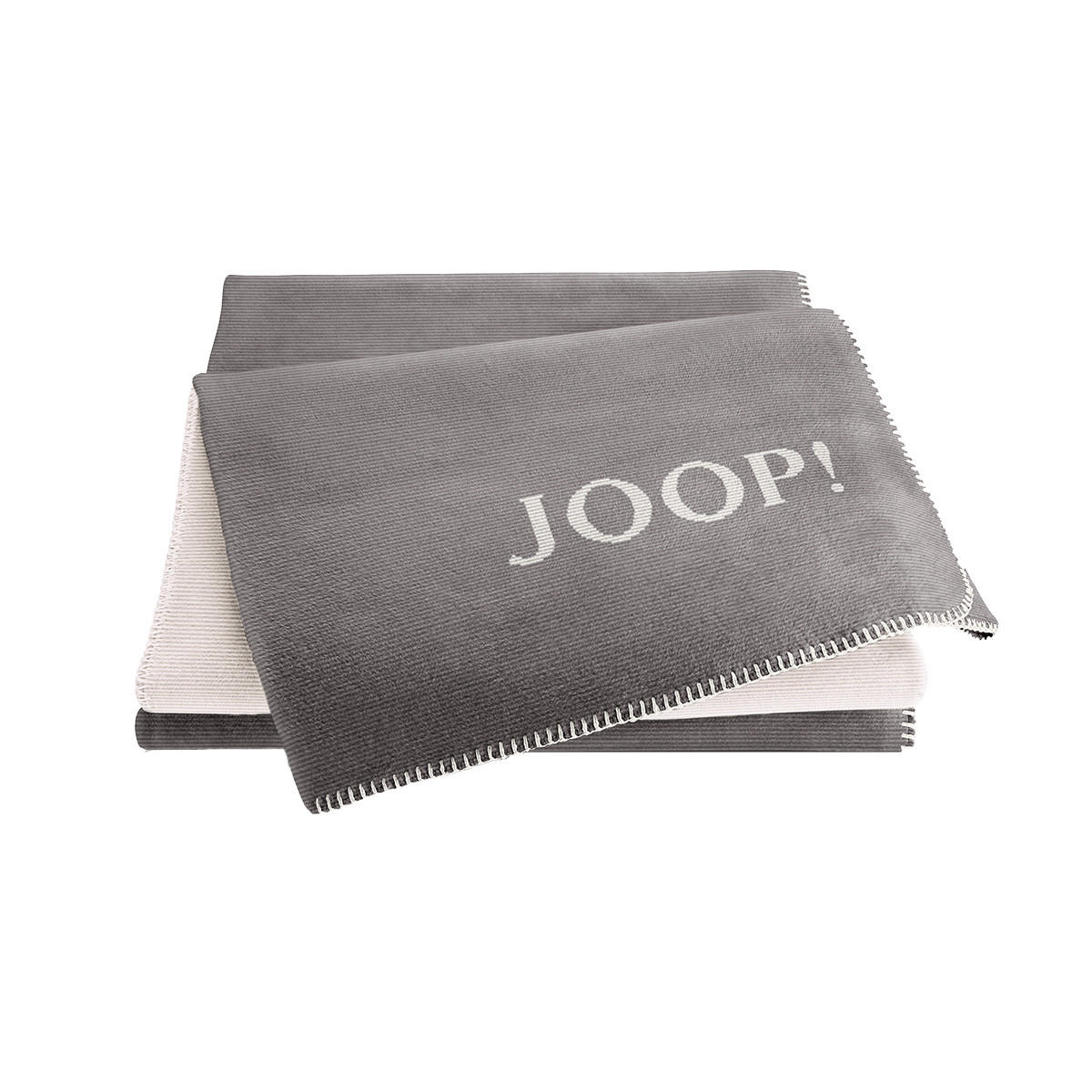 WOHNDECKE Melange-Doubleface - Grau, Textil (150/200cm) - Joop!