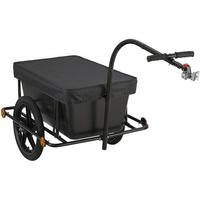 FAHRRADANHÄNGER Metall Schwarz - Schwarz, Metall (64/93/162cm) - CLP