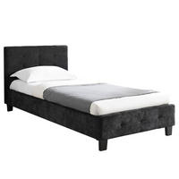 POLSTERBETT GIAVENO 90X200 CM - Dunkelgrau, Textil (90/200cm) - CARO-Möbel