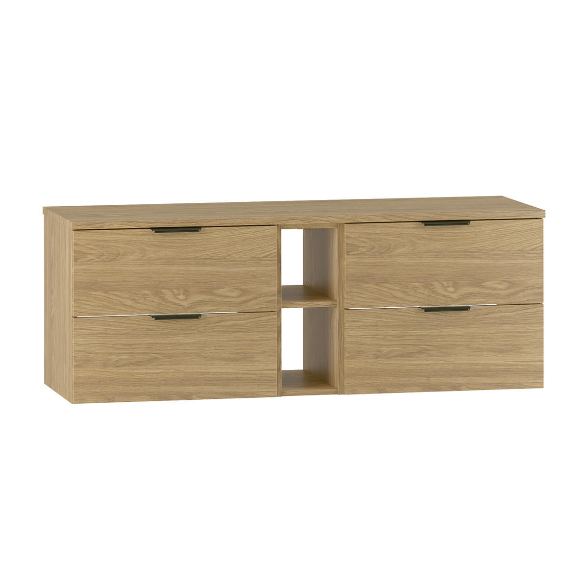 WASCHTISCHUNTERSCHRANK 140.6cm Astrid Holz - Braun, Holzwerkstoff (140.6/52.2/46.5cm) - Petits-meubles