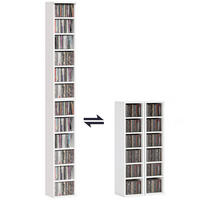 CD-REGAL Weiß 22.5/21.0/88.5 cm - Weiß, Holzwerkstoff (21/88.5/22.5cm)