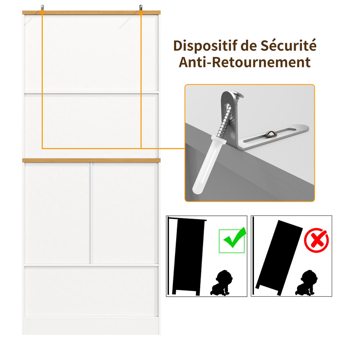 KÜCHENSCHRANK 80x40x180 Cm 12 Fächer Schubladen MDF - Weiß, Holzwerkstoff (80/180/40cm) - FLIEKS