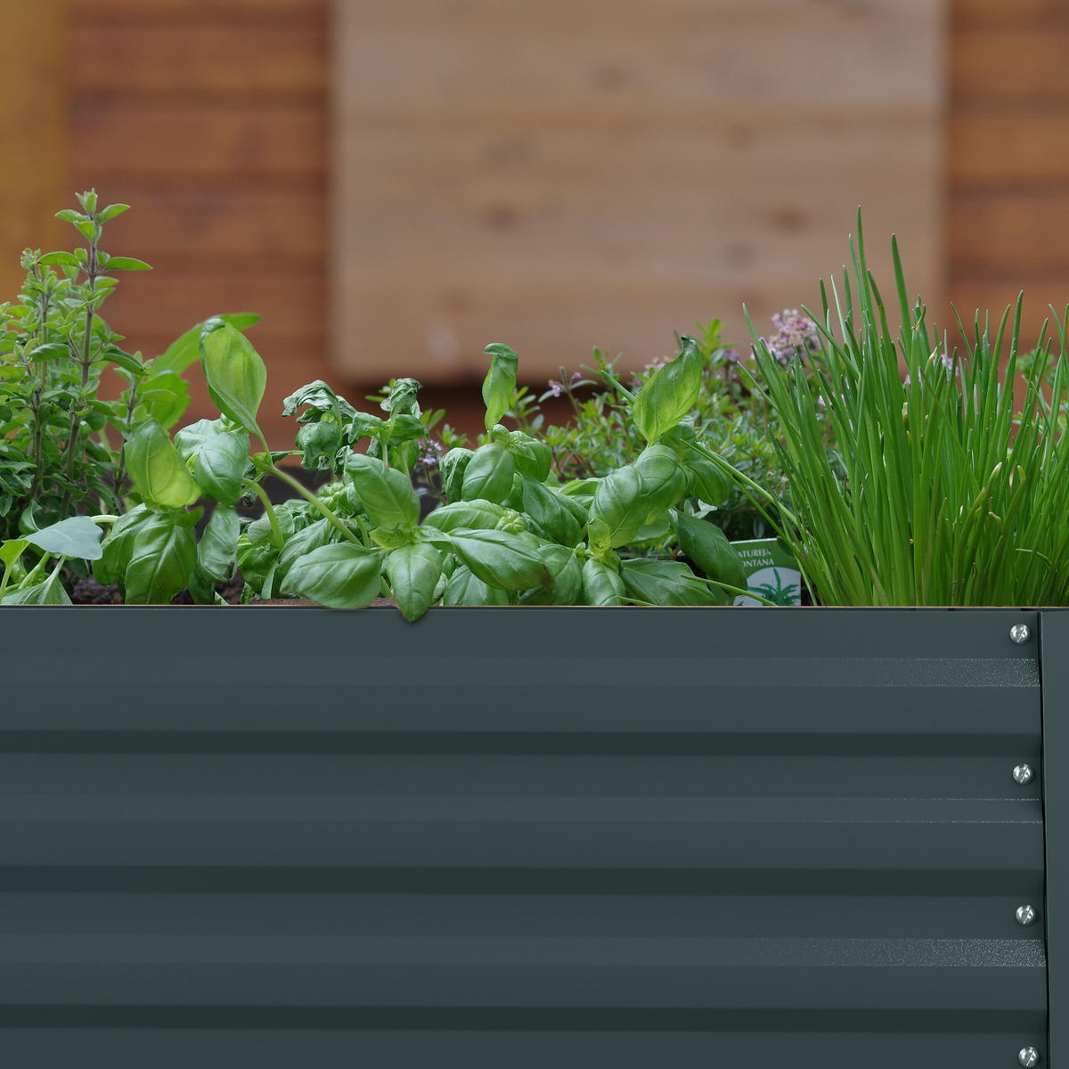 HOCHBEET - Anthrazit, Metall (120/30/90cm) - Relaxdays