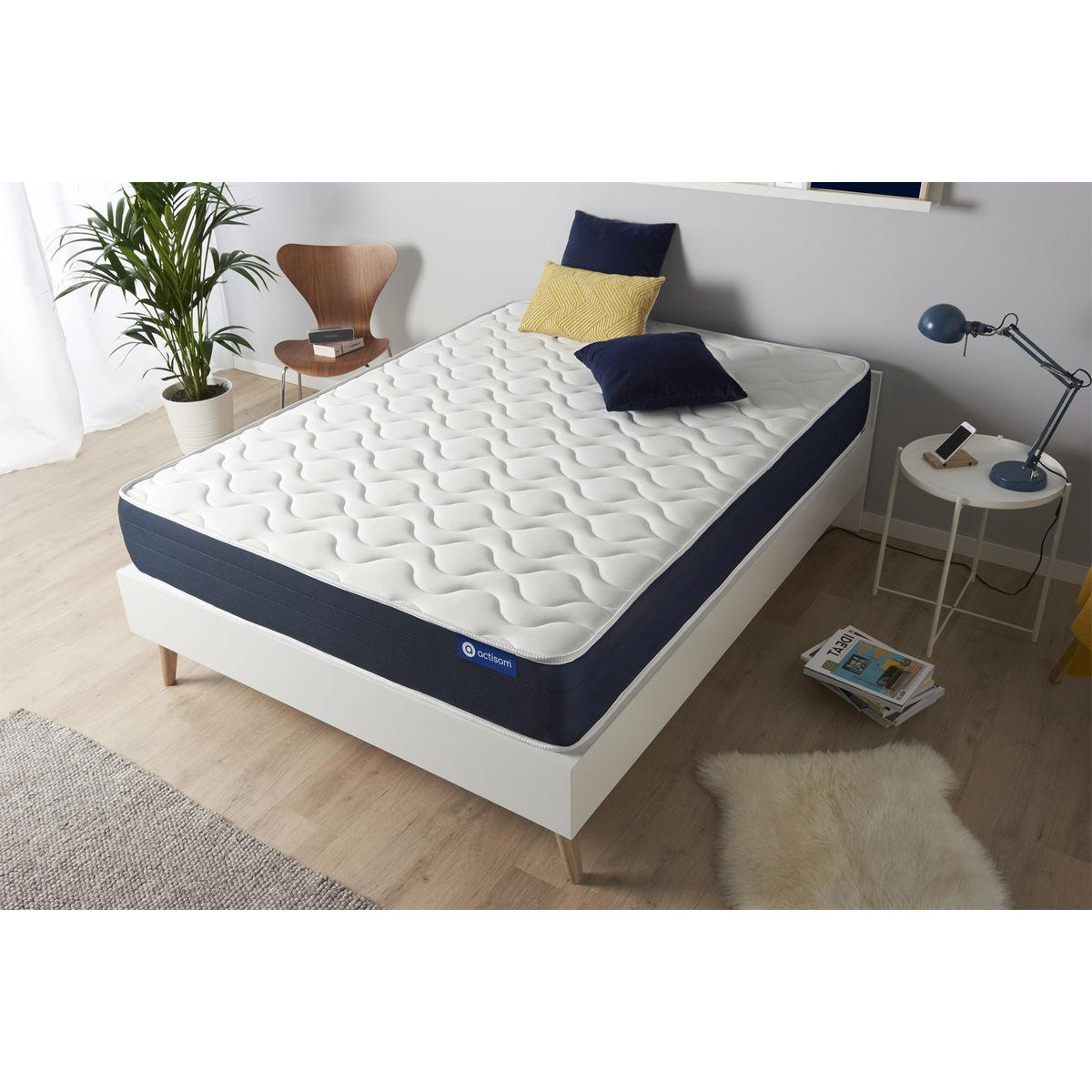 MATRATZE Actimemo sleep Memory-Schaum 140 x 200 cm h1 - Weiß, Textil (140/200cm) - ACTISOM