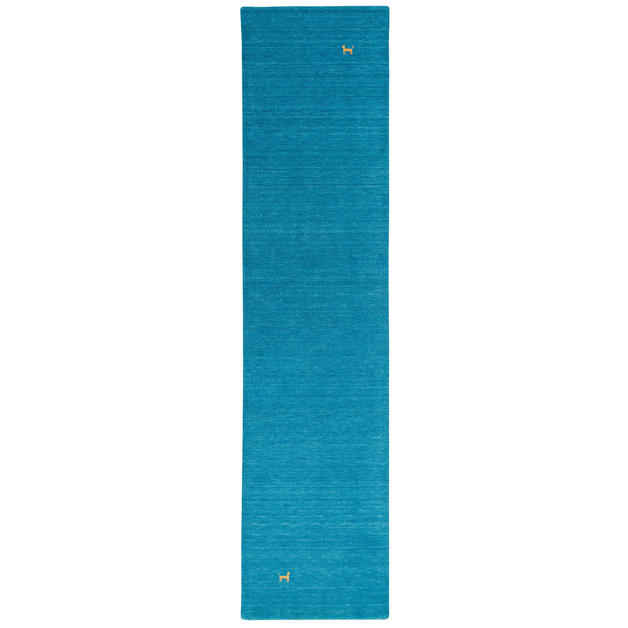 NATUR TEPPICH LÄUFER INDO NEPAL GABBEH SHIVA - Türkis, Textil (90/160cm) - Pergamon
