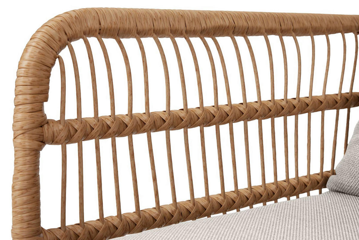 GARTENSOFA Beige - Beige, Holzwerkstoff (141/65/72cm) - ebuy24