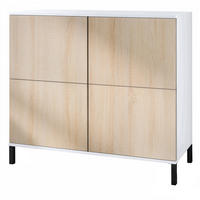 KOMMODE Rova Eiche sägerau - Eiche San Remo, Holzwerkstoff (92.5/83.5/35cm) - Vladon
