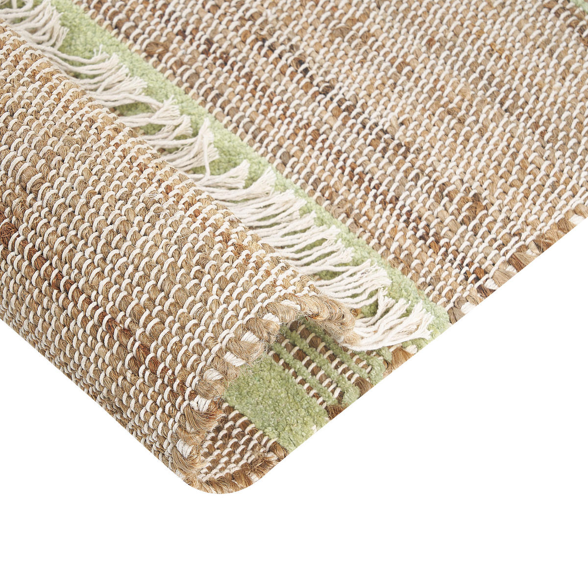 TEPPICH geflochten Talpur 230/160 cm - Beige, Naturmaterialien (160/230cm) - Beliani