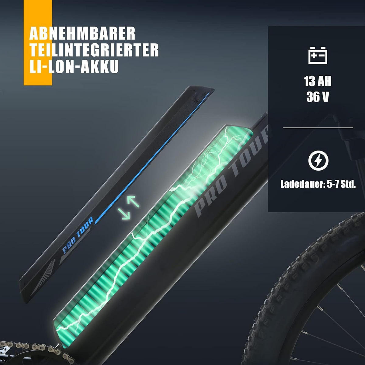 ELEKTROFAHRRAD Flexi 27,5 Zoll 25km/h Reichweite 50-90 km - Blau, Metall (125cm) - Nettlife