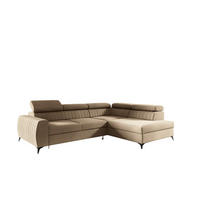 ECKSOFA Toronto - Beige, Holzwerkstoff/Textil (270/200cm) - Fun Möbel