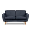2-SITZER-SOFA TAGIO II mit Armlehnen, Marineblau - Dunkelblau, Textil (88/80/153cm) - KONSIMO®