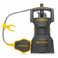 TAUCHPUMPE 400W Stanley SXUP400PCE, Klarwasserpumpe, 9000l/h, Edelstahl, Schwimmerschalter, Wasserpumpe, Garten, Keller, Entwässerung - Gelb/Schwarz, Kunststoff/Metall (16.7/31.2/21.7cm) - Stanley