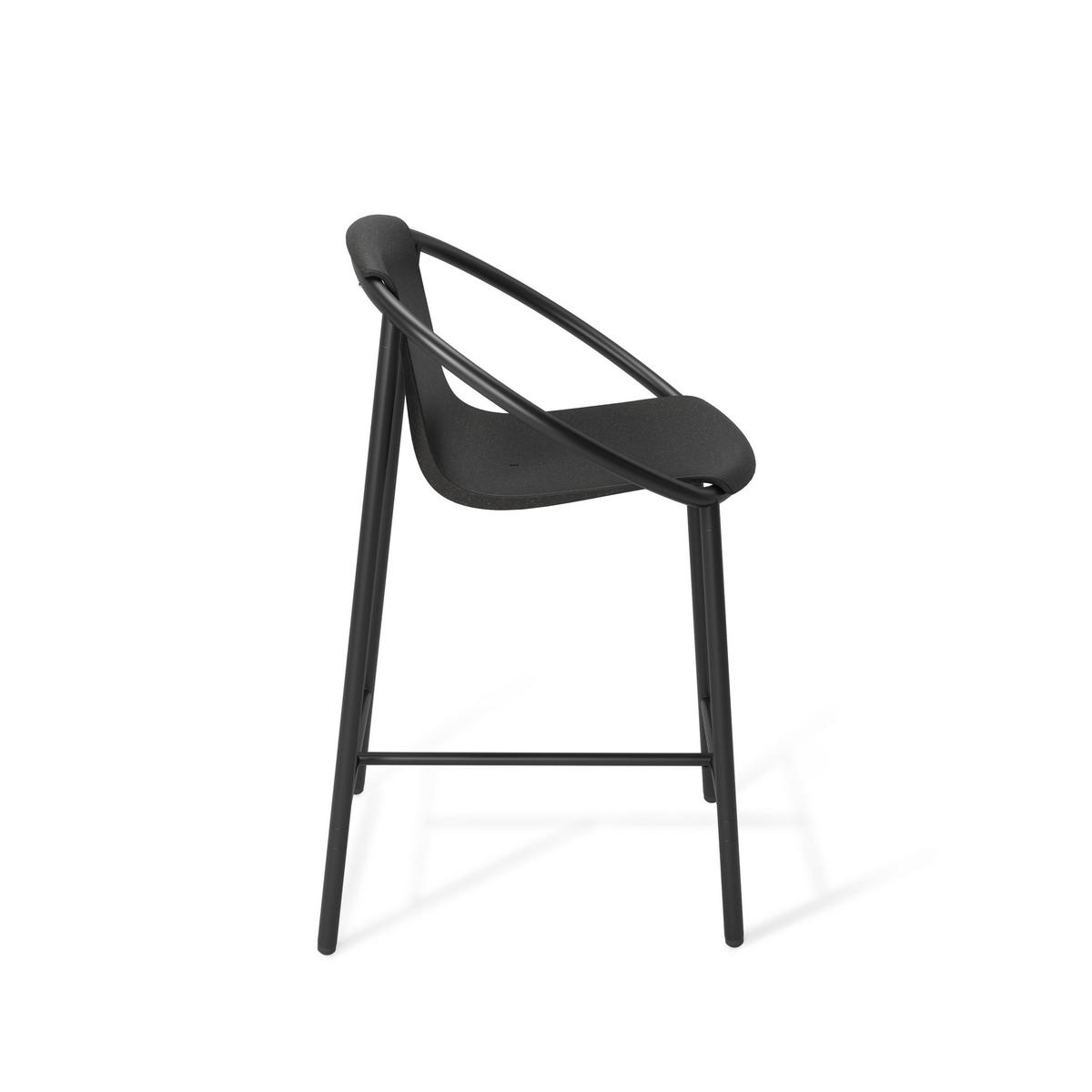 BARSTUHL Ringo, Black - Schwarz, Metall (58/90/64cm) - Umbra