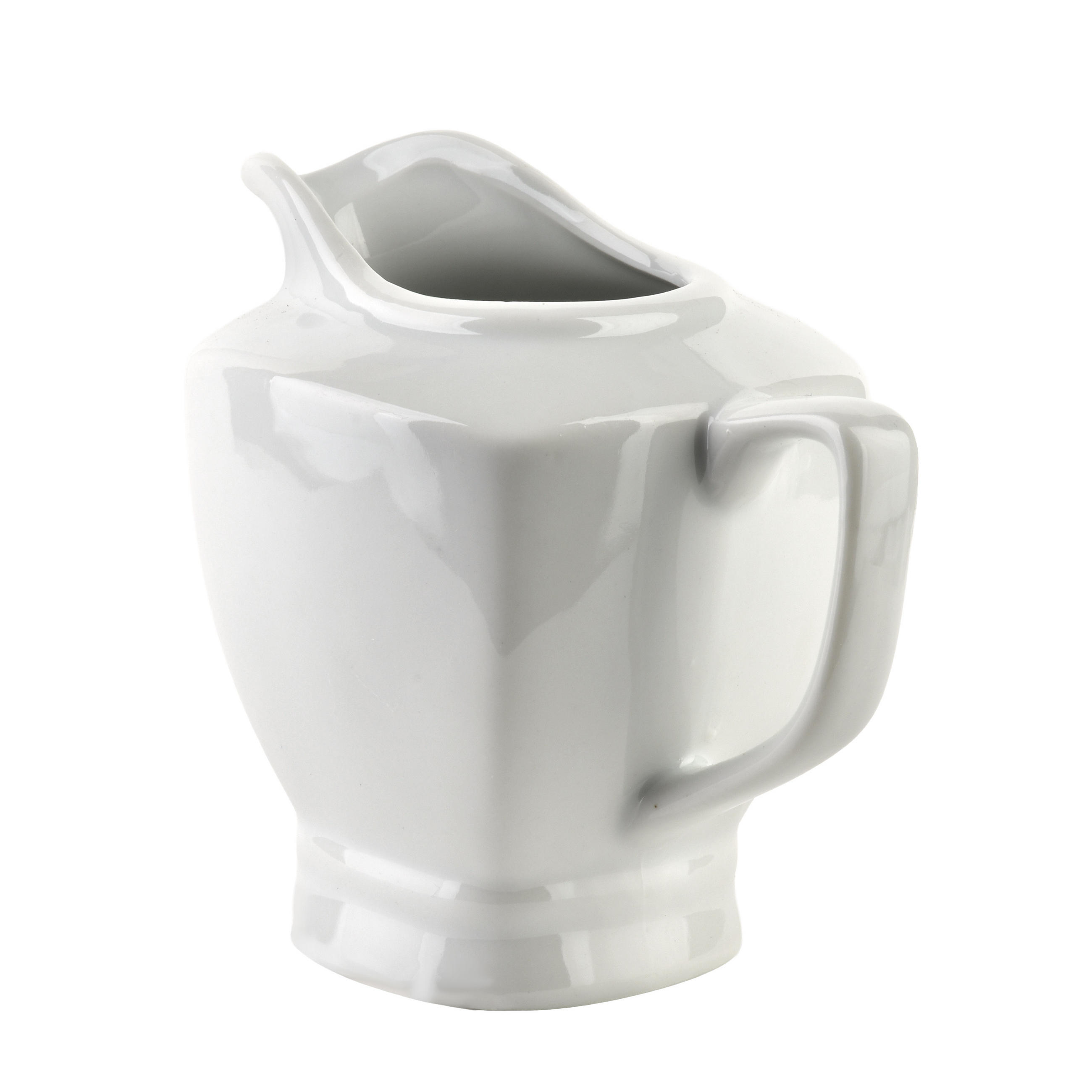 MILCHKÄNNCHEN Basic weiß 8/11/10 cm Porzellan - Weiß, Keramik (0.21L) - Mondex