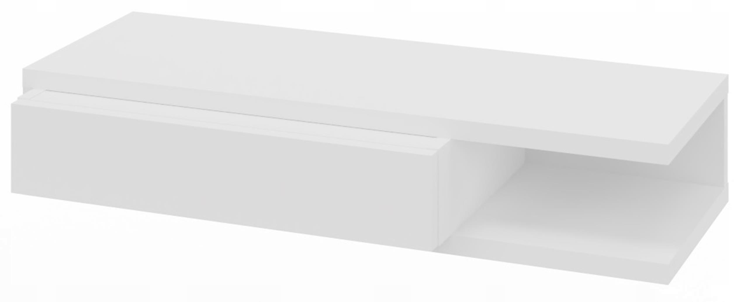 HÄNGEKONSOLE PICCO Weiß 80/30/15 cm - Weiß, Holzwerkstoff (80/15/30cm) - Matkam Möbel