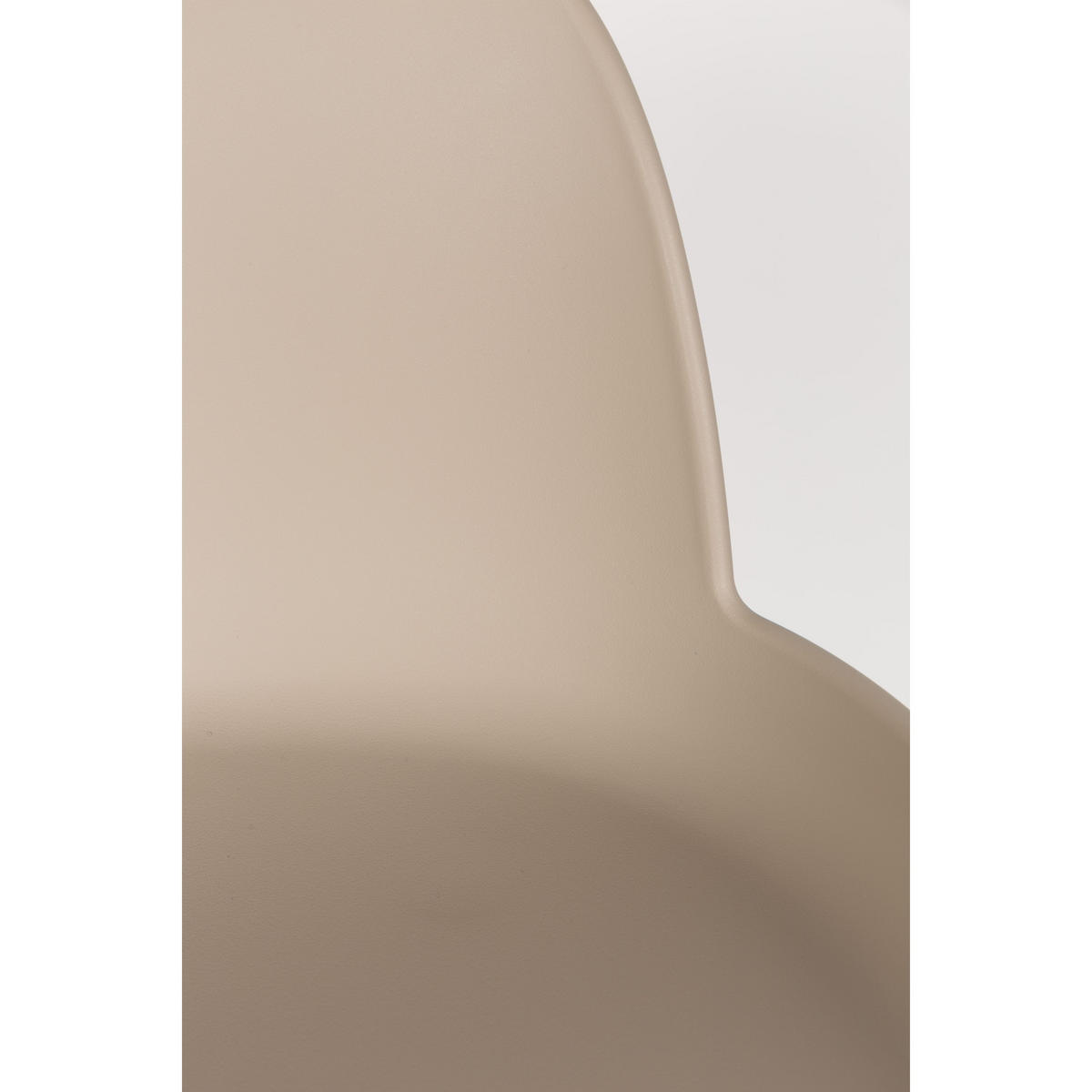 BARHOCKER Albert Kuip Rückenlehne 75 cm Taupe/ Beige - 2 er Set - Taupe, Kunststoff (47/98.5/47.5cm) - Zuiver