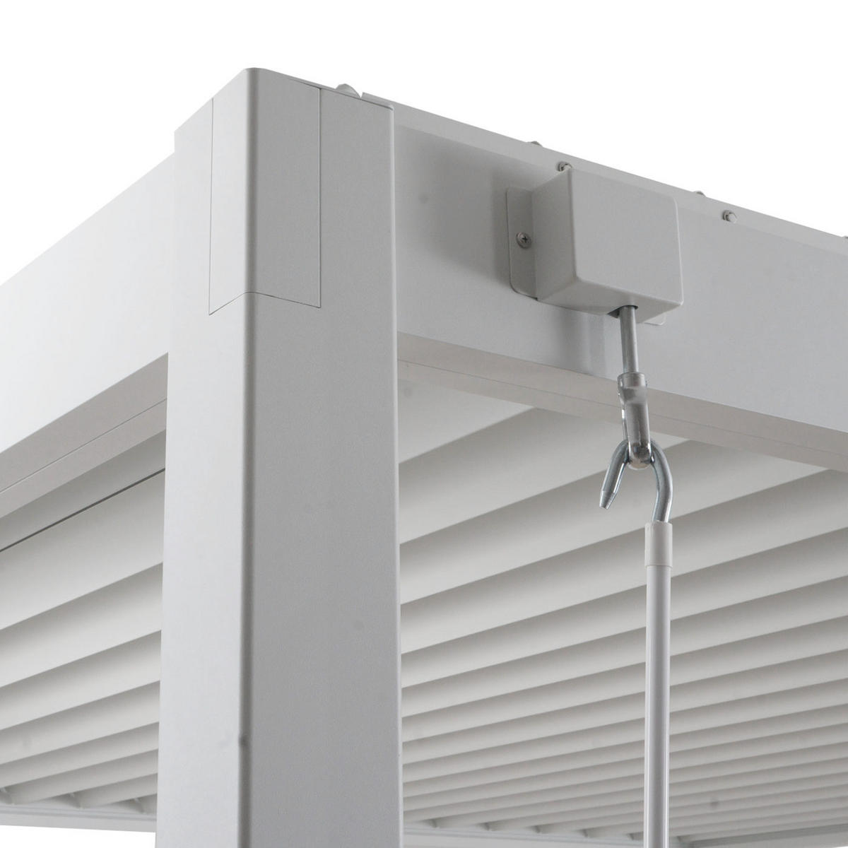PERGOLA Weiß - Weiß, Metall (308/230/308cm) - MCW
