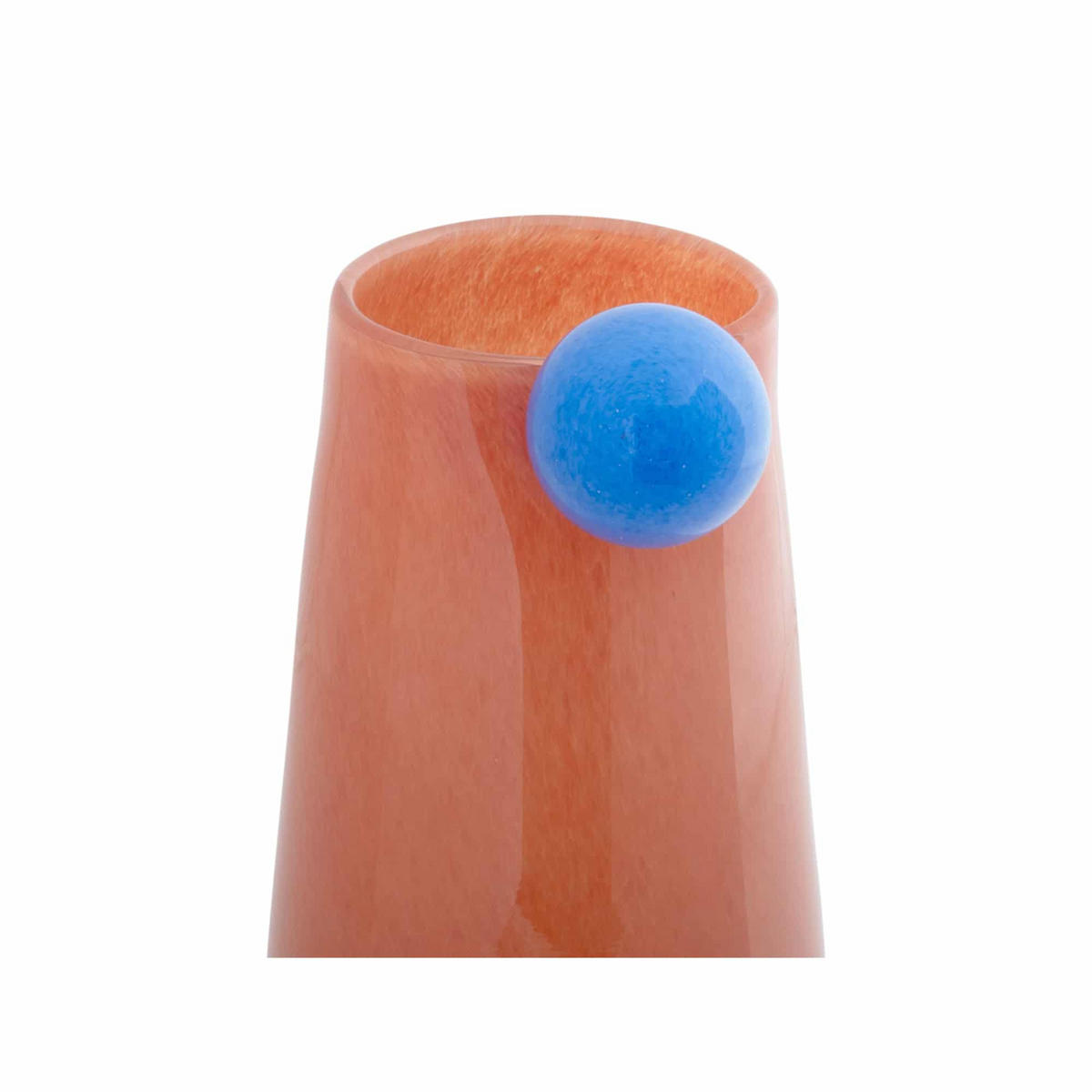 VASE Bolita 15/15/25 cm - Orange, Glas (15/25cm) - Present Time