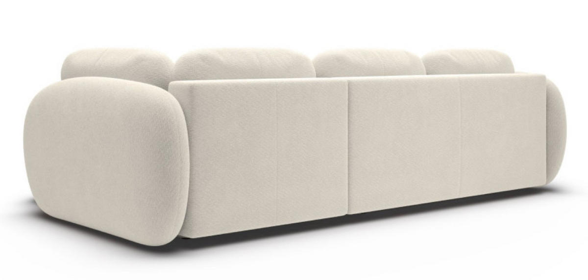 ECKSOFA Creme OLIVIO II Ausziehbar Rechts - Creme/Weiß, Textil (190/289cm) - Sepro Meble