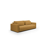 SOFA Schlafsofa Chaira - Currygelb, Holzwerkstoff/Textil (238/85/103cm) - Fun Möbel