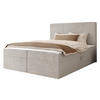 BOXBETT Wokio - H3 - Beige/Schwarz, Holzwerkstoff/Kunststoff (160/200cm) - MIRJAN24