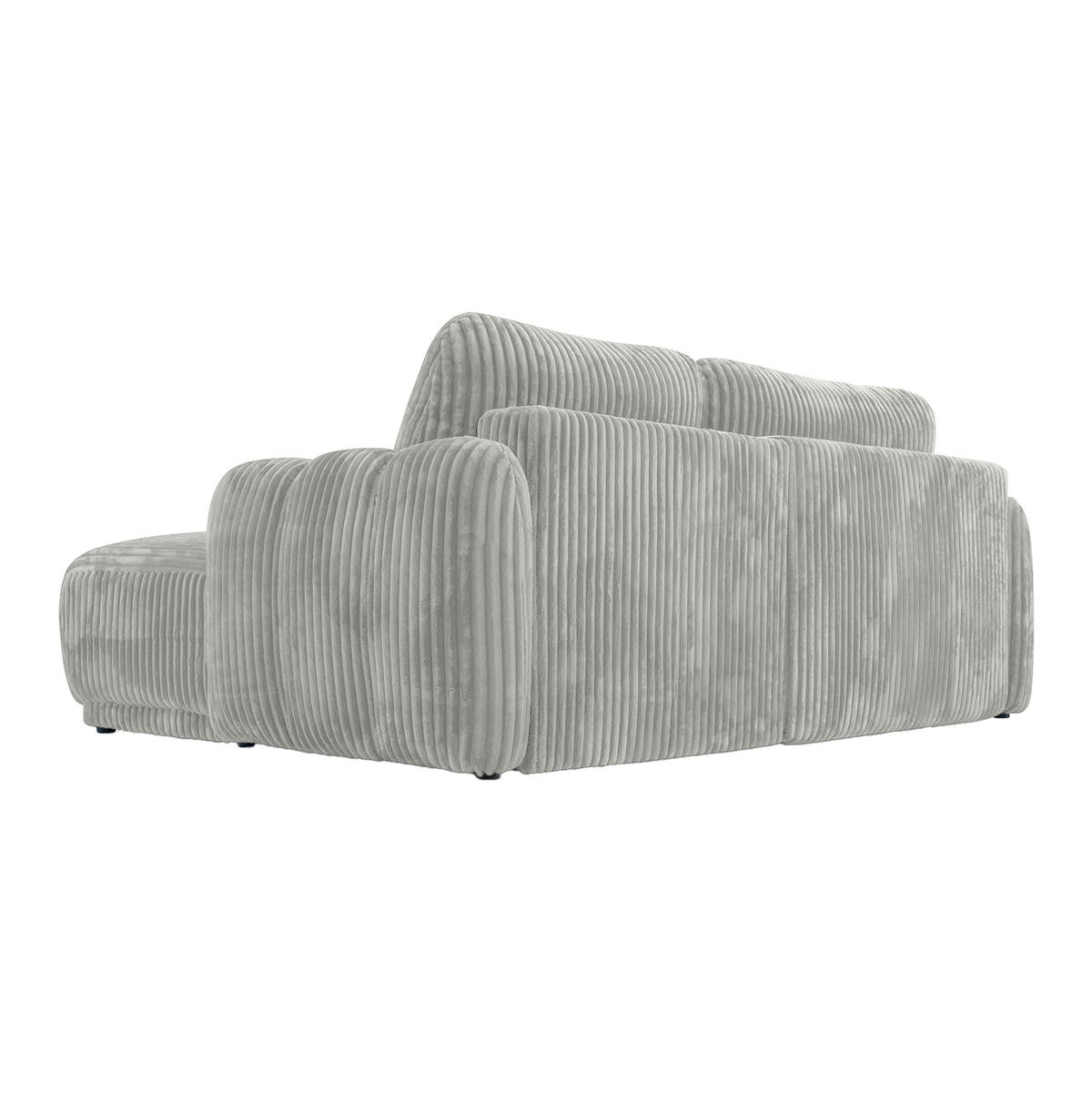 ECKSOFA CAMILO mit Schlaffunktion, Grau - Grau, Textil (220/150cm) - Fedve