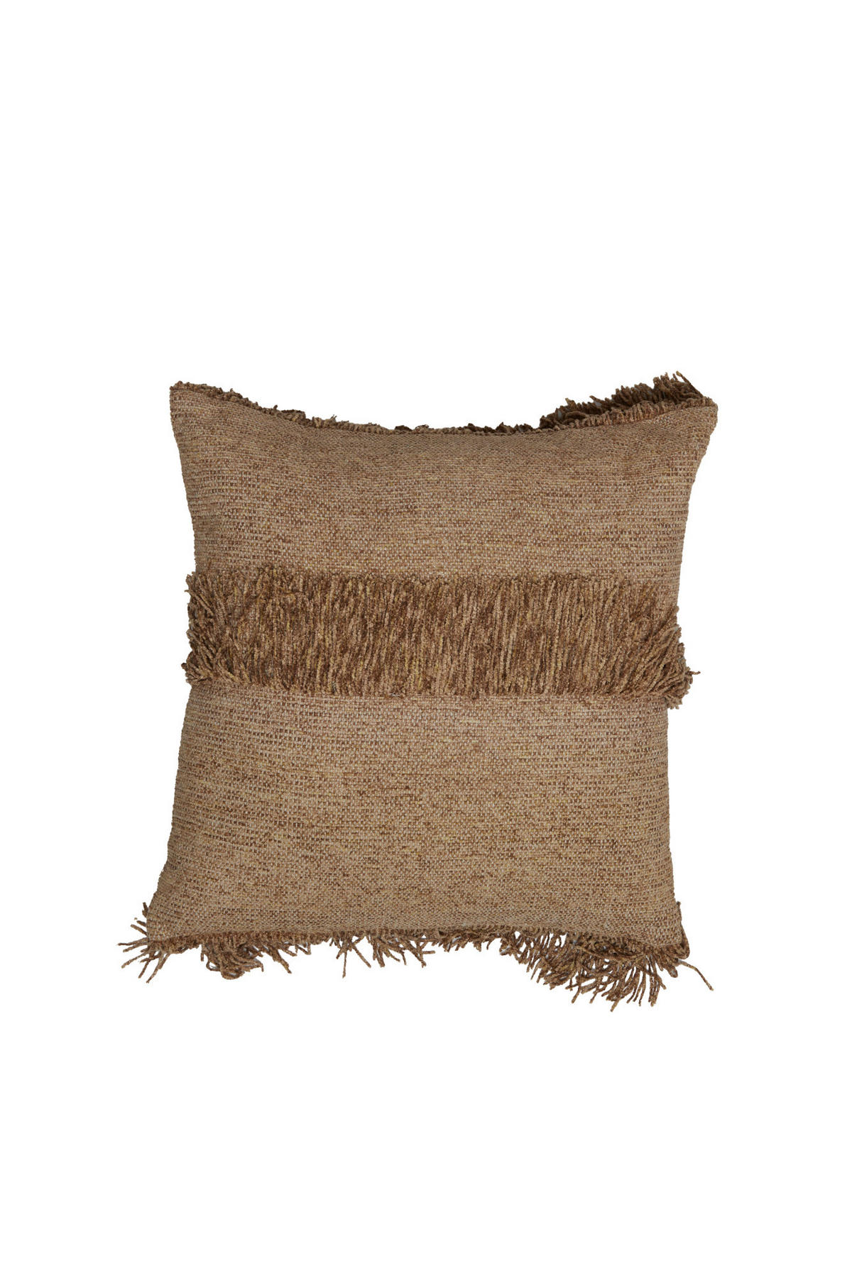 DEKOKISSEN Luani Braun 45/45/10 cm - Braun, Textil (45/45cm) - Light & Living