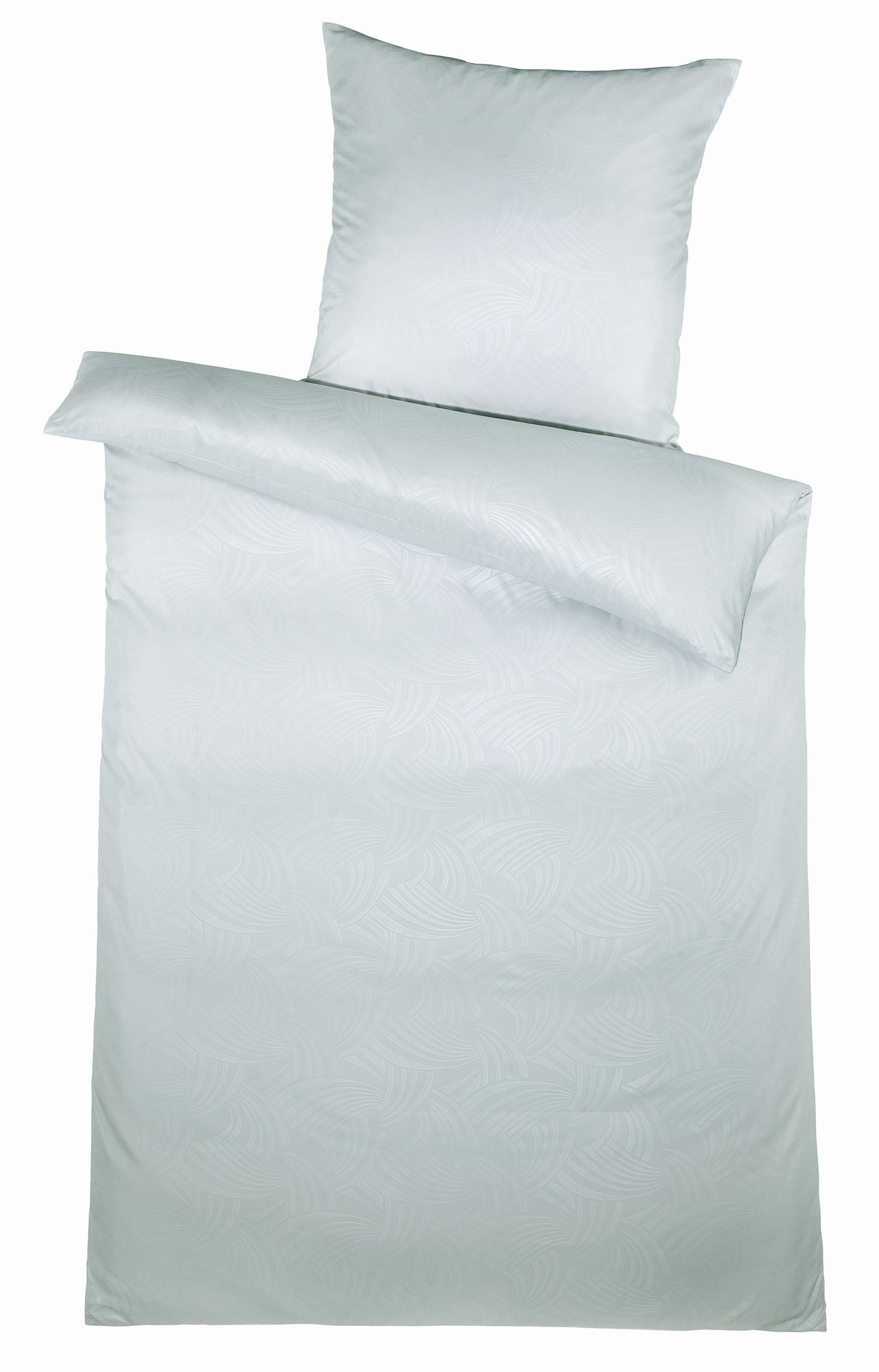 MIKROFASER-BETTWÄSCHE 135x200 Super softer Bettbezug aus 100% Polyester, Bettbezüge Silber Grau Muster - Silberfarben, Textil (135/200cm) - Carpe Sonno