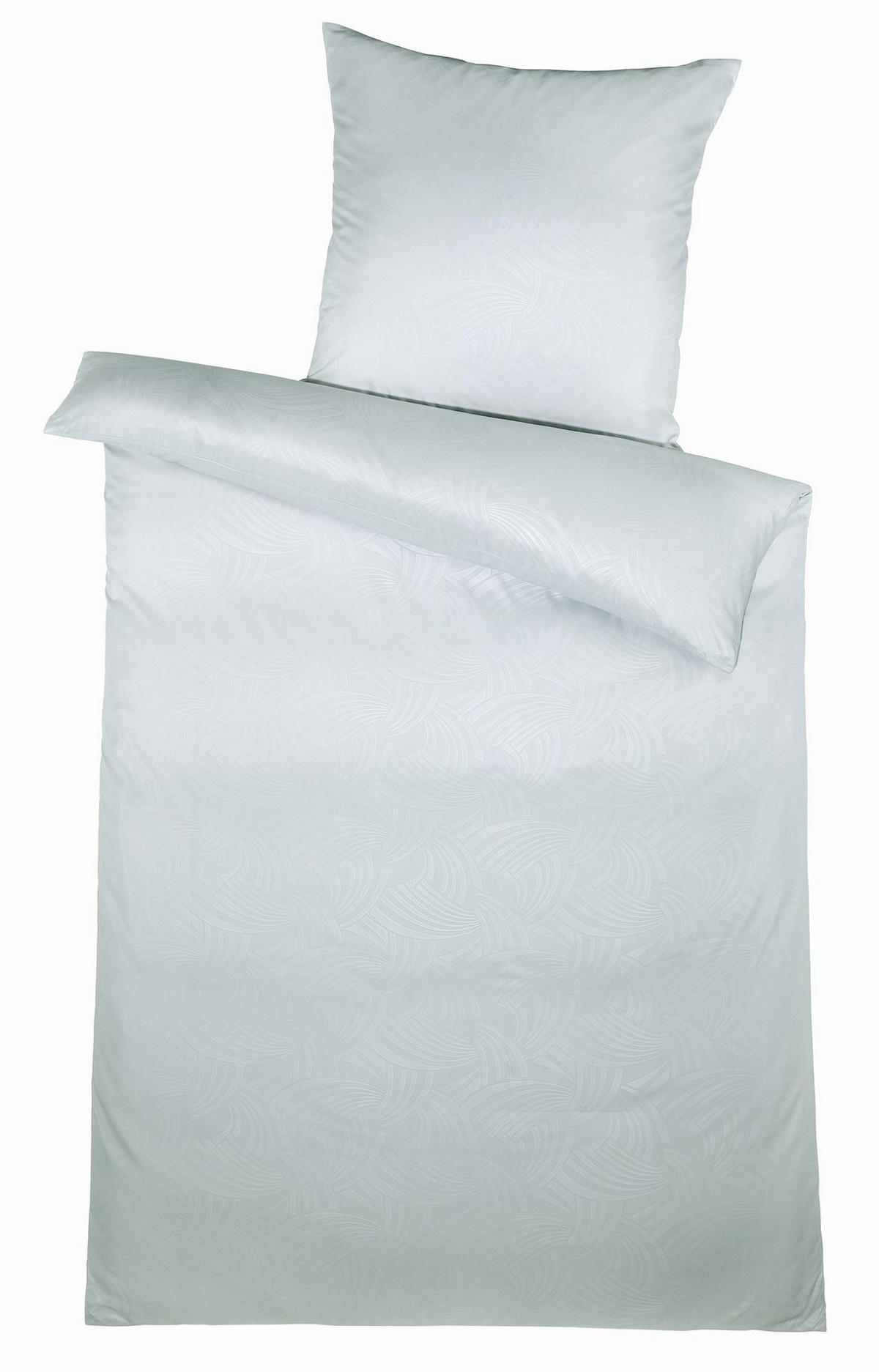 MIKROFASER-BETTWÄSCHE 135x200 Super softer Bettbezug aus 100% Polyester, Bettbezüge Silber Grau Muster - Silberfarben, Textil (135/200cm) - Carpe Sonno