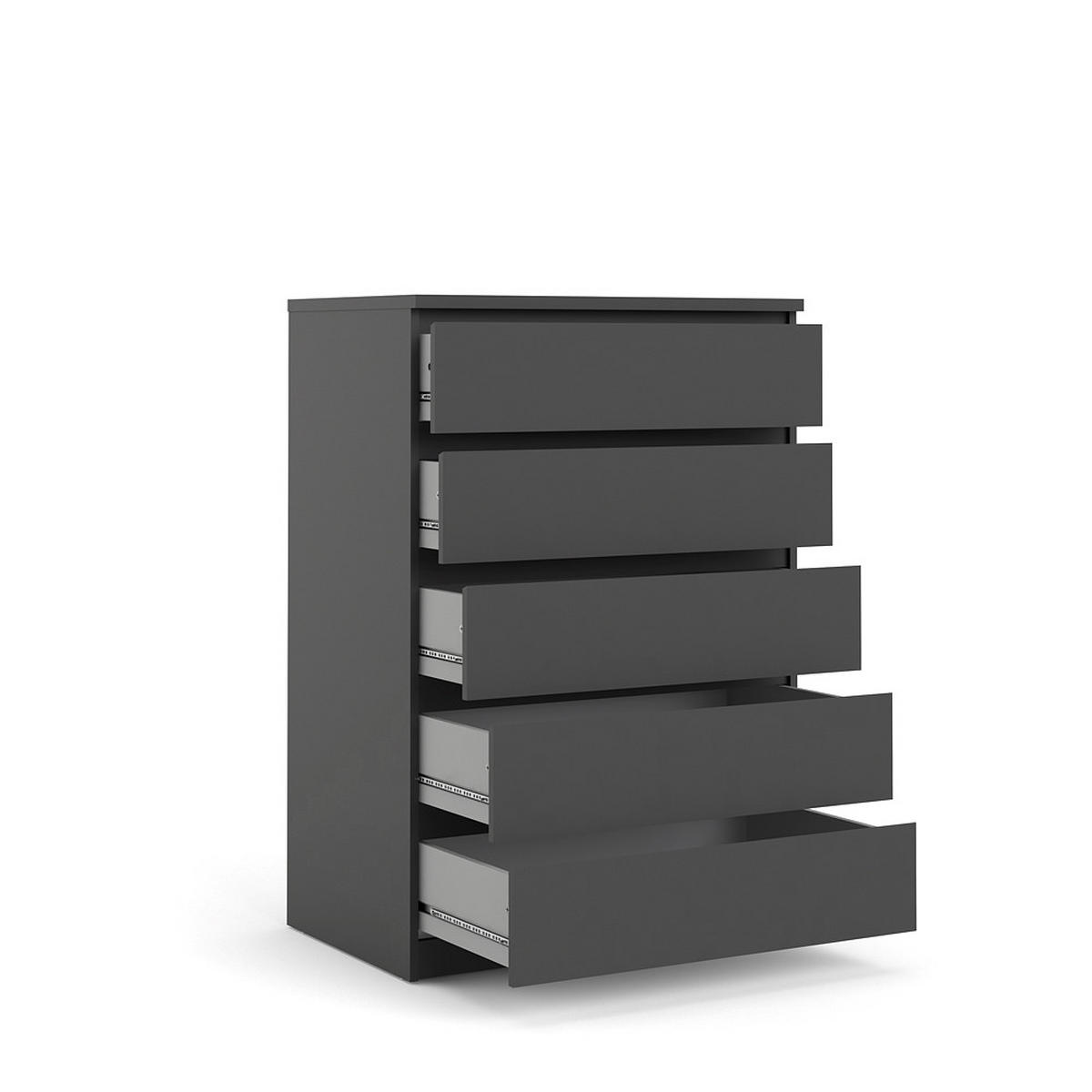 KOMMODE Schwarz - Schwarz, Holzwerkstoff (77/111/50cm) - ebuy24