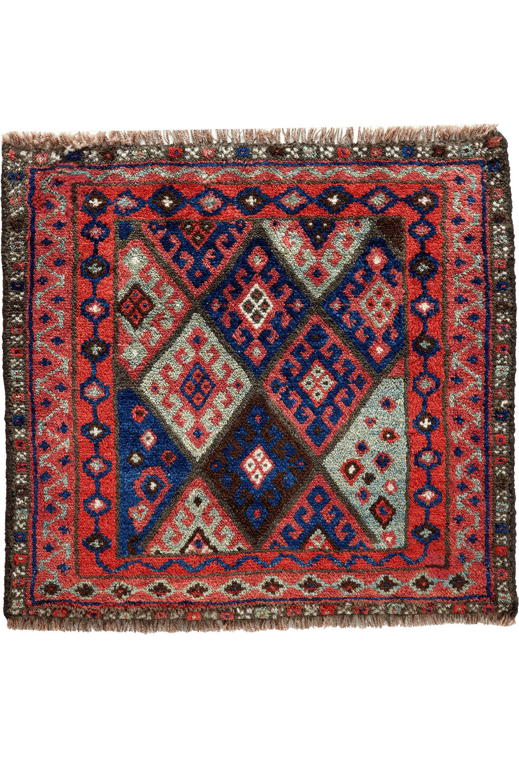 ORIENTTEPPICH handgeknüpft Gashgai Bunt 66/62 cm Schurwolle - Multicolor, Textil (62/66cm) - Looma