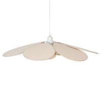 DECKENLEUCHTE Naya Ø 72 cm - Beige, Naturmaterialien (72/72/118cm) - Atmosphera Createur d´interieur