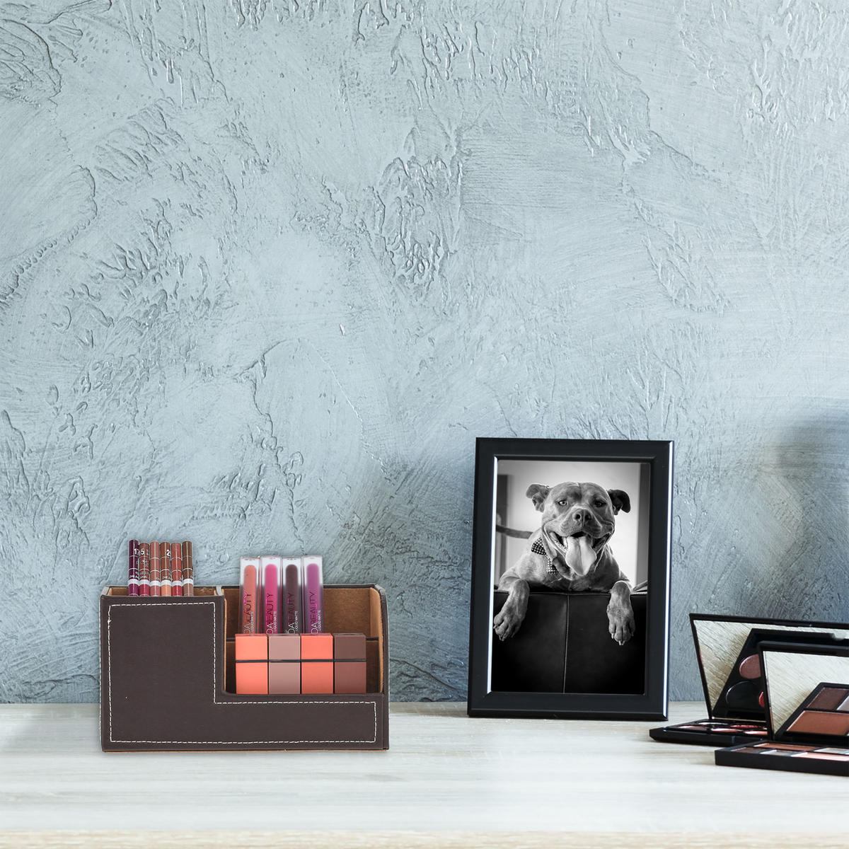 SCHREIBTISCH-ORGANIZER - Multicolor, Holzwerkstoff/Kunststoff (9.5/20/11cm) - Relaxdays