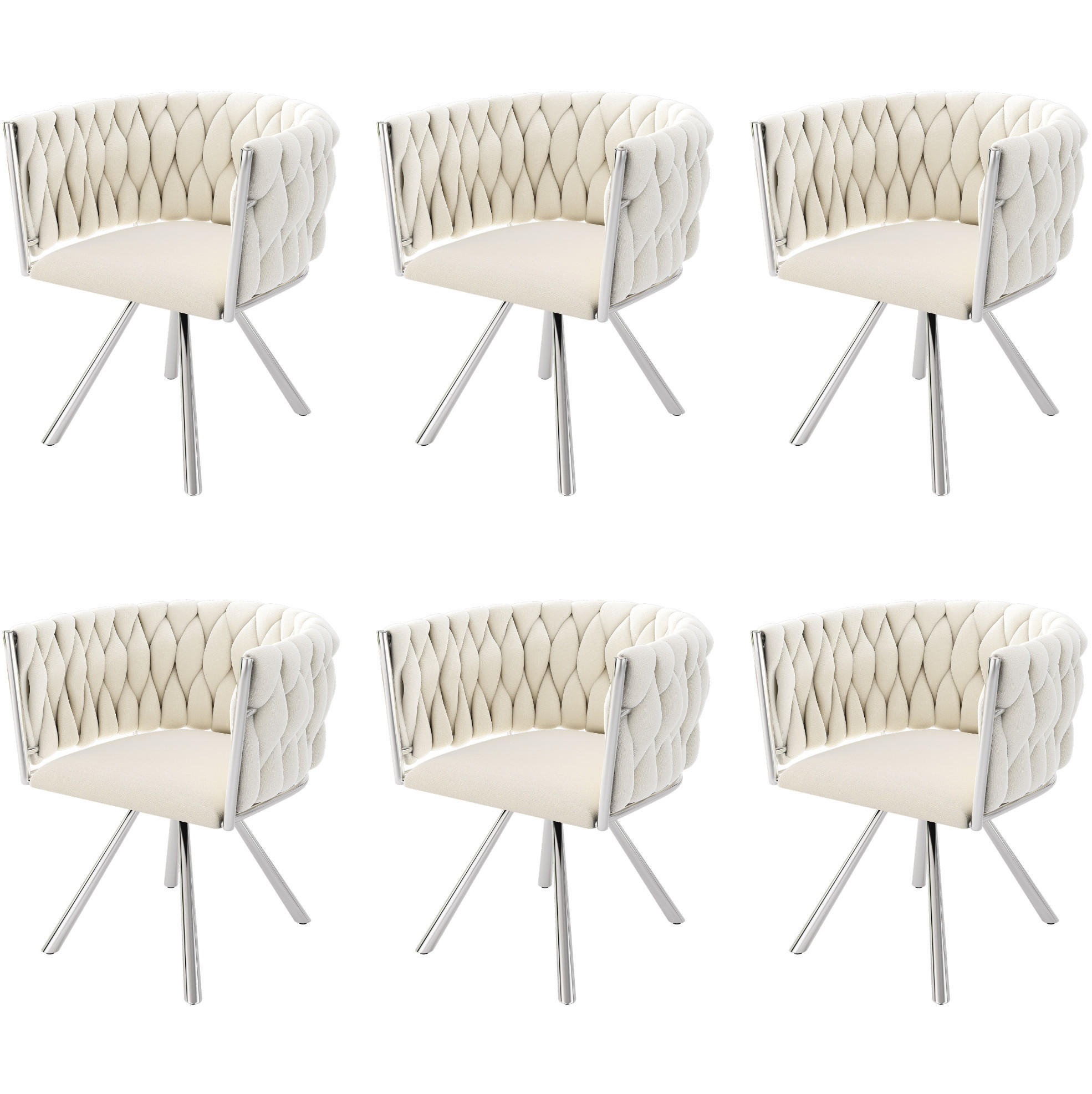 Mivray Esszimmerstuhl Beige 59x72x54 cm