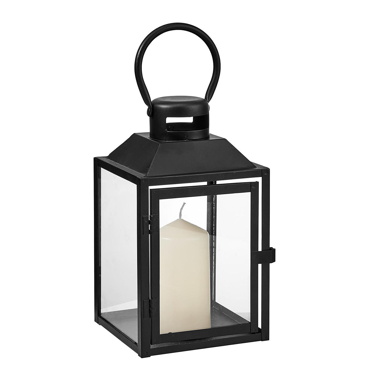 LATERNE Lighthouse - Schwarz, Metall (13/24/14cm) - Butlers