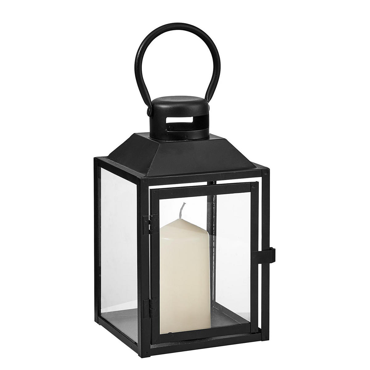 LATERNE Lighthouse - Schwarz, Metall (13/24/14cm) - Butlers