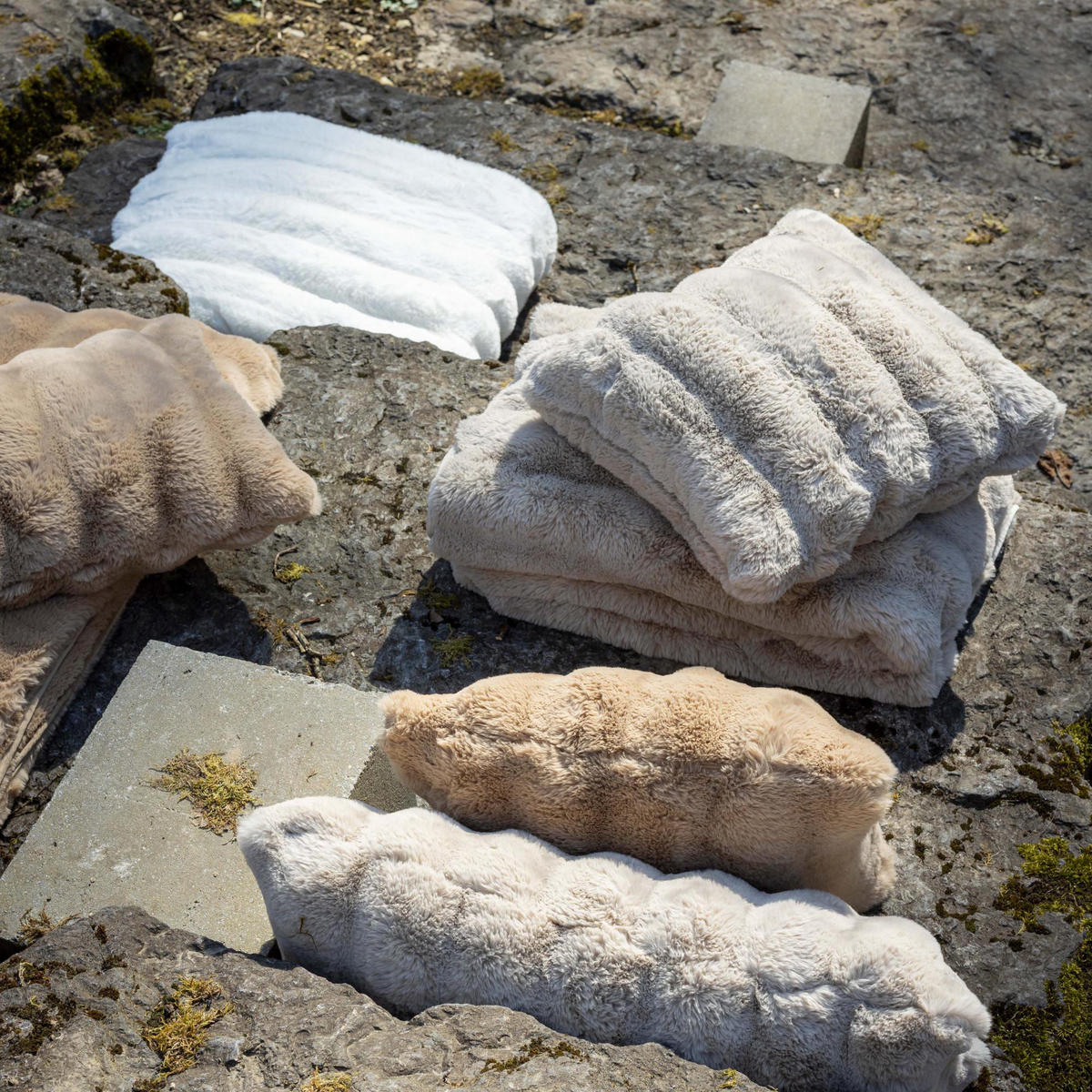 KISSEN Astrid natur 45 x 45 cm - Naturfarben, Textil (45/45cm) - Vivaraise