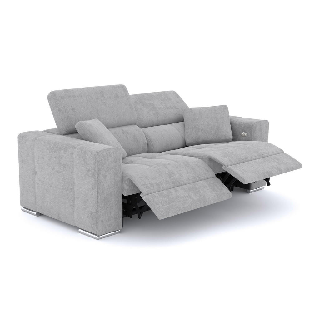 Thumbnail - Courtois Laville Sofa, Hellgrau, Textil, 3-Sitzer, Rechteckig, 204x80x102 cm, Wohnzimmer, Sofas & Couches, Sofas, Heimki...