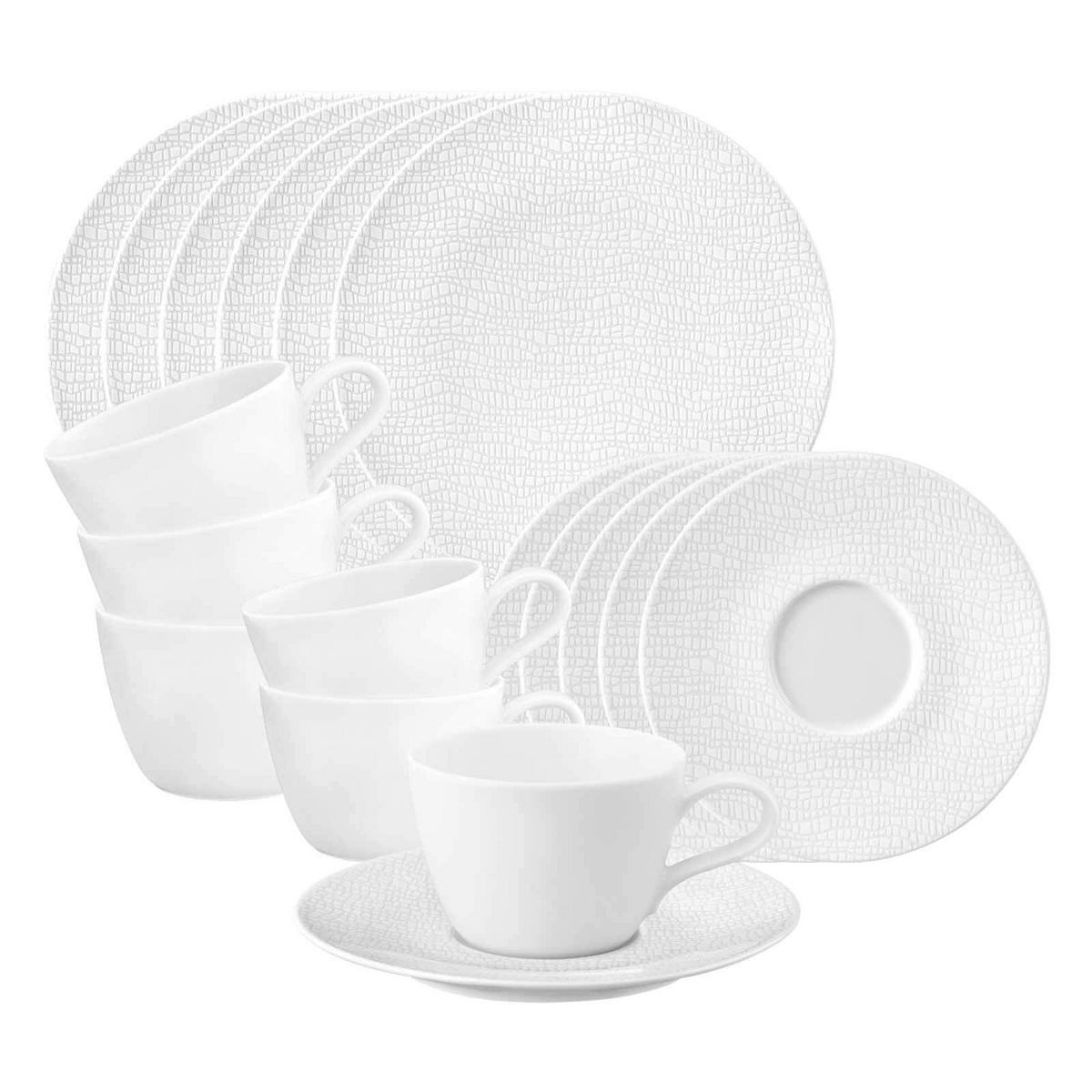 KAFFEESERVICE Life Fashion Luxury White 18er Set - Weiß, Keramik (1/1/1cm) - Seltmann Weiden