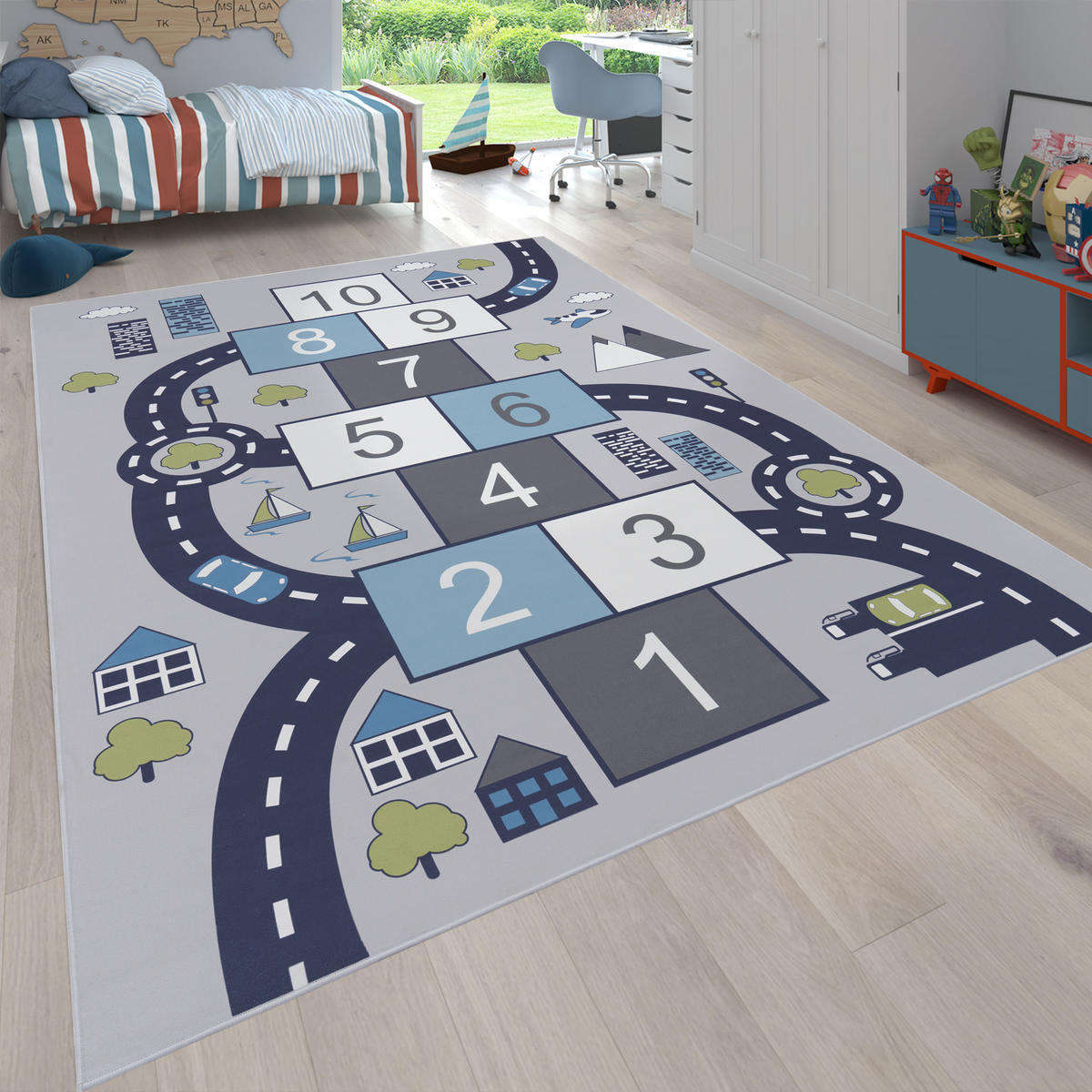 KINDERTEPPICH 140/200 cm Bino 565 - Grau, Textil (140/200cm) - Paco Home