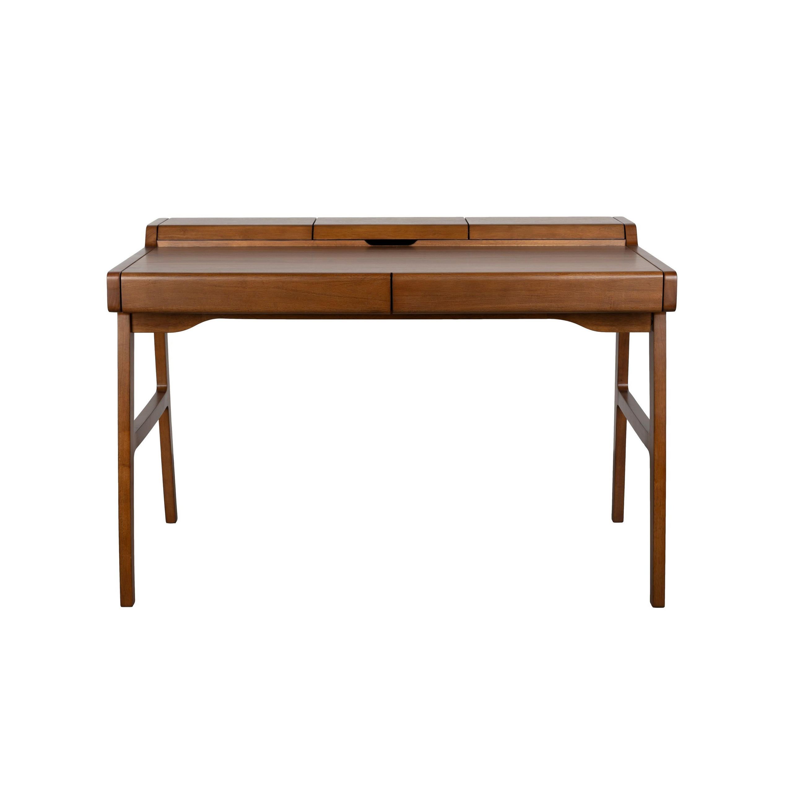 SCHREIBTISCH Kaat Walnuss - Braun, Holz (70/120/81cm) - Zuiver