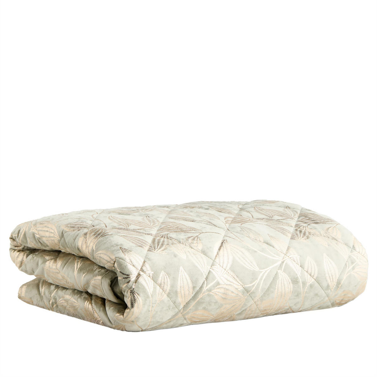 TAGESDECKE Blomstela - Hellgrün, Textil (200/220cm) - home&you