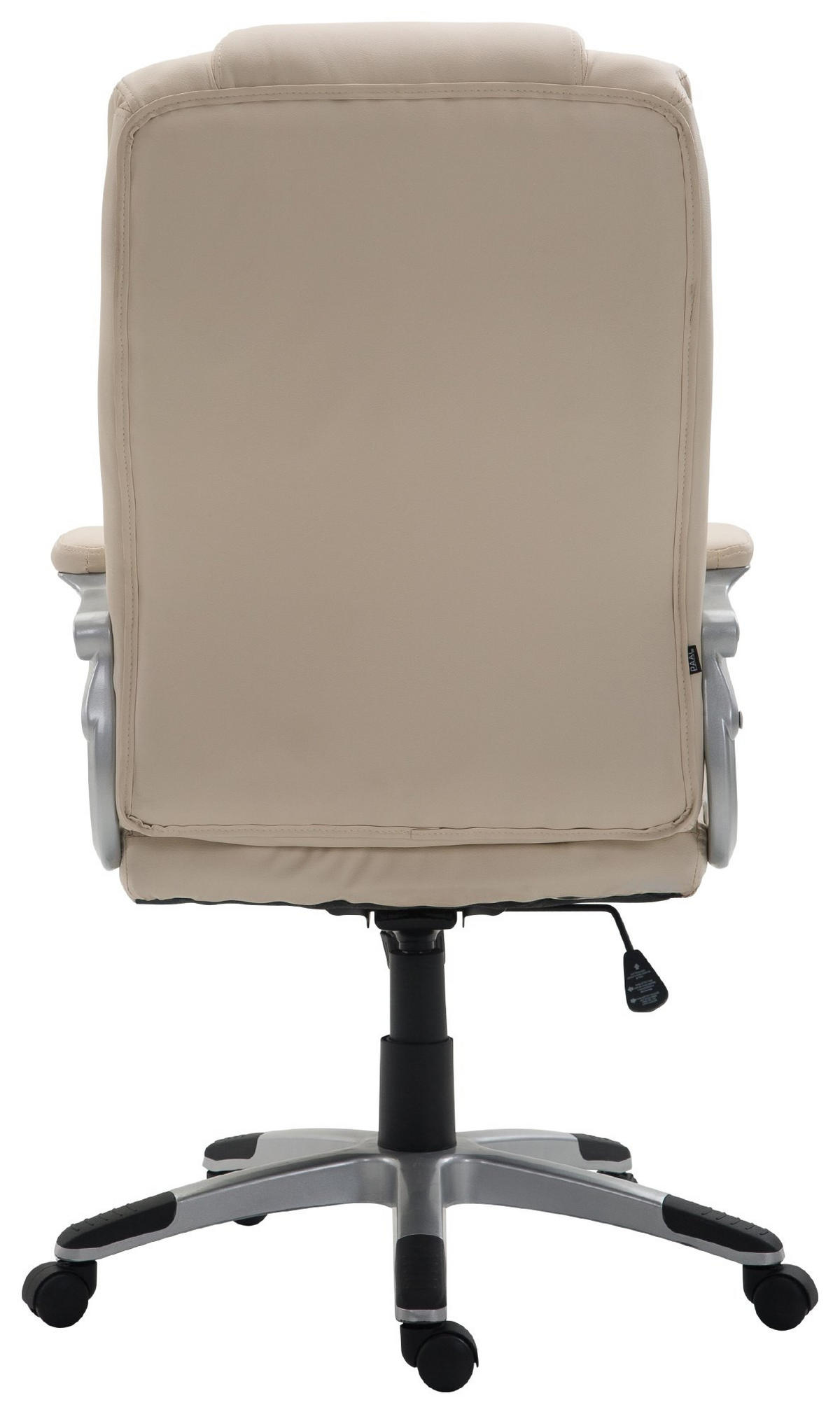 CHEFSESSEL Lederlook Creme - Creme/Grau, Kunststoff/Textil (65/109/73cm) - CLP