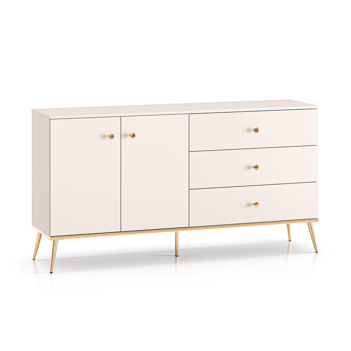 SIDEBOARD Olivia Kaschmir - Beige, Holzwerkstoff (160/85/40cm) - Petits-meubles