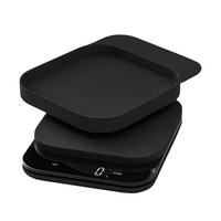 KÜCHENWAAGE Mensura black (schwarz) - Schwarz, Kunststoff (21/4/17cm) - Rosti