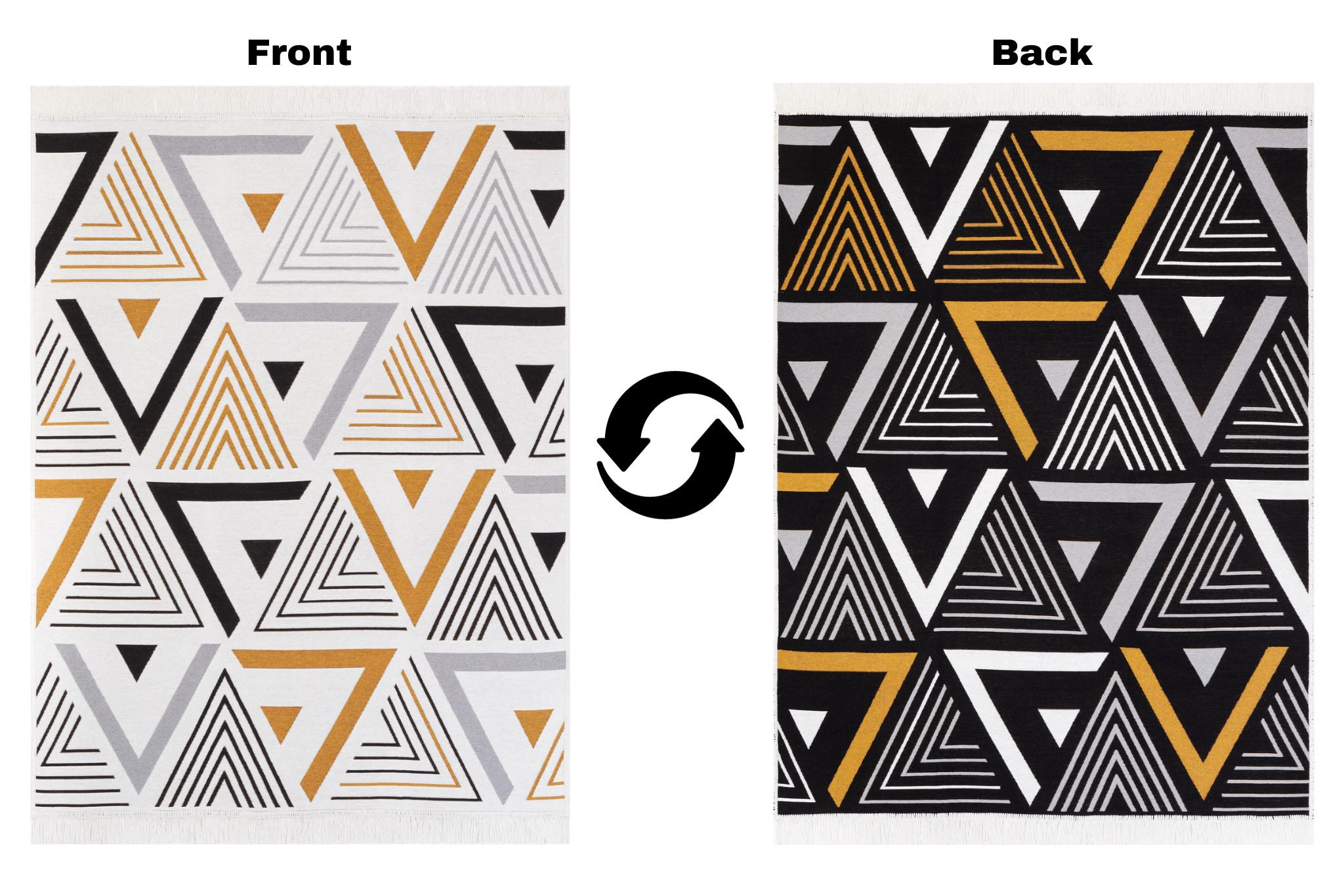 Thumbnail - Tapiso Teppich, Grau, Dunkelblau, Gelb, Textil, 80x150 cm, Teppiche & Böden, Teppiche