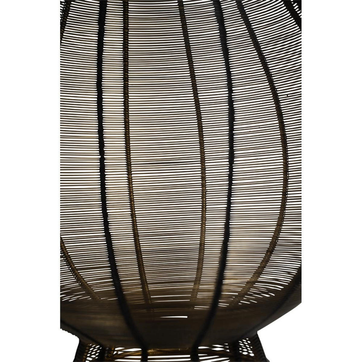 LATERNE Livia - Schwarz - 28/28/34 cm - Schwarz, Metall (28/34/28cm) - Lesli Living