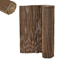 WEIDENZAUN Hyssna - Dunkelbraun, Naturmaterialien (140cm) - casa.pro
