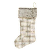 WEIHNACHTSSTRUMPF Lilou - 50// cm - Beige, Textil (20/50/50cm) - Unique Living