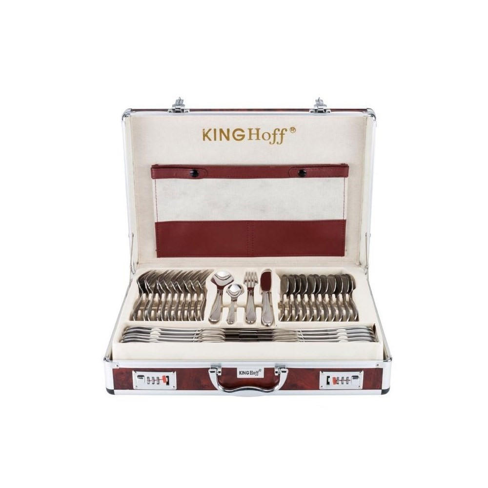 BESTECKSET Silber 21/2/2 cm KH3561 - Silberfarben, Metall - Kinghoff 